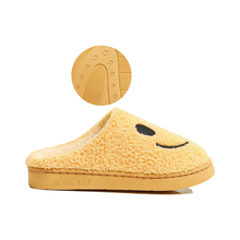 Load image into Gallery viewer, Yellow Smiley Face Slipper