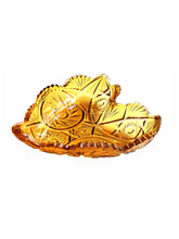 Load image into Gallery viewer, Amber Heart Crystal Ashtray | Vintage 1950s Design