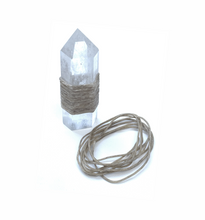 Load image into Gallery viewer, Hemp Wick Wrapped Crystal Quartz
