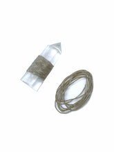 Load image into Gallery viewer, Hemp Wick Wrapped Crystal Quartz
