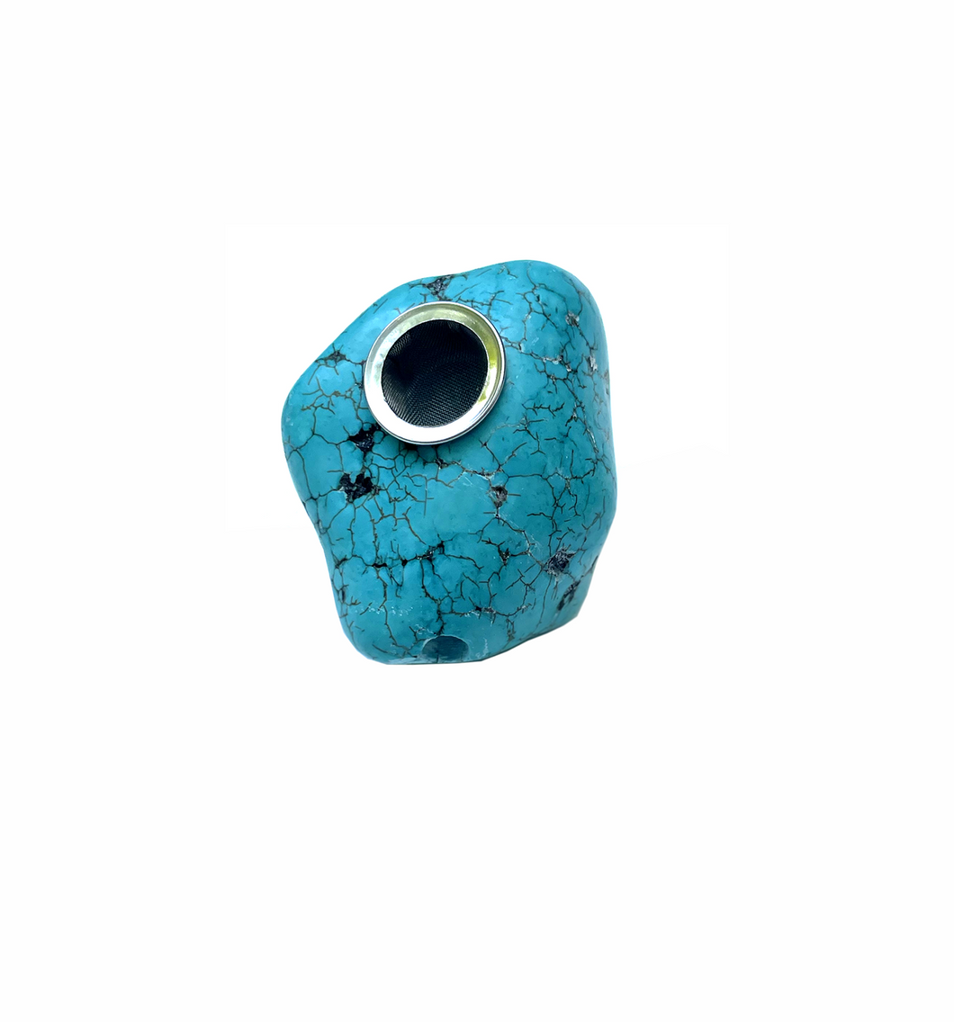 The Natural Turquoise Blue Babe Pipe